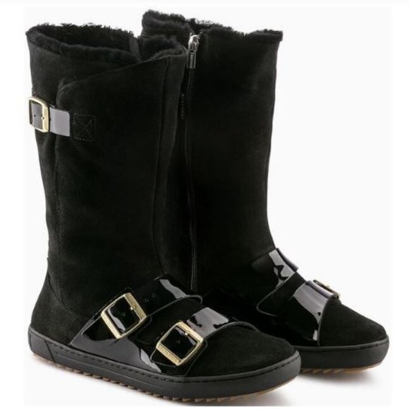 Women's Danbury Birkenstock Black Suede Boots Size 9 - 9 1/2 - Picture 16 of 16